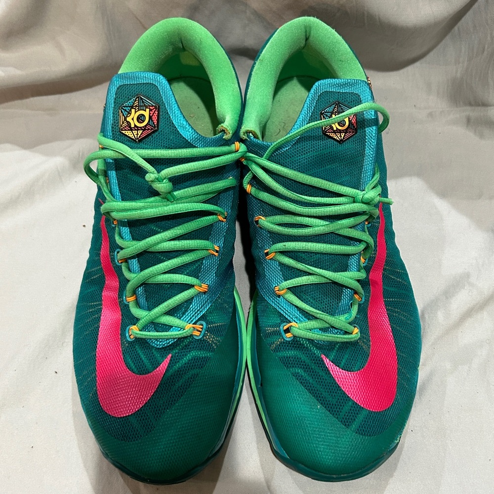 Nike Green and Pink KD Sneakers